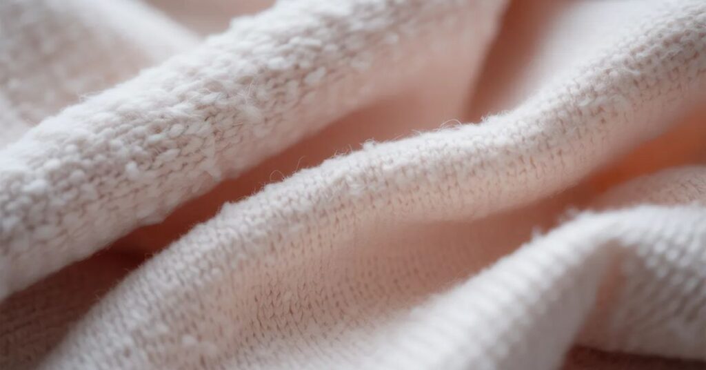 Close-up of soft baby fabric texture


