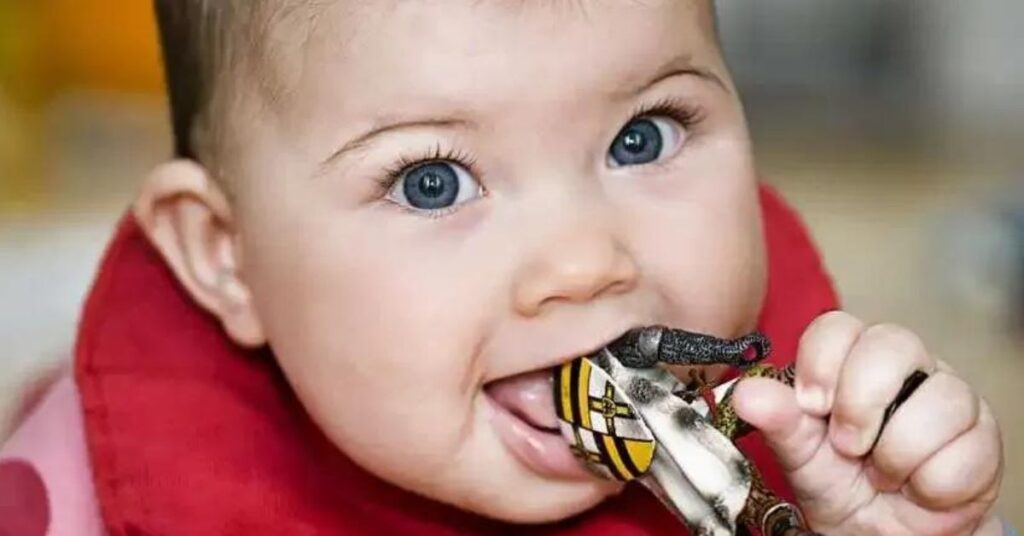 “Toddler exploring home environment and touching objects showing curiosity and safety risks”