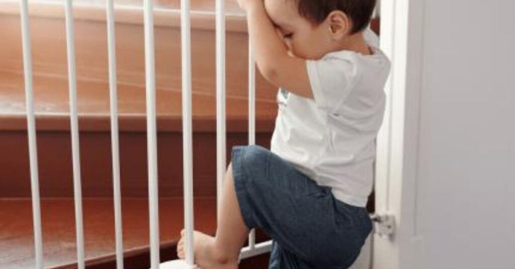 “1 Toddler exploring home environment and touching objects showing curiosity and safety risks”