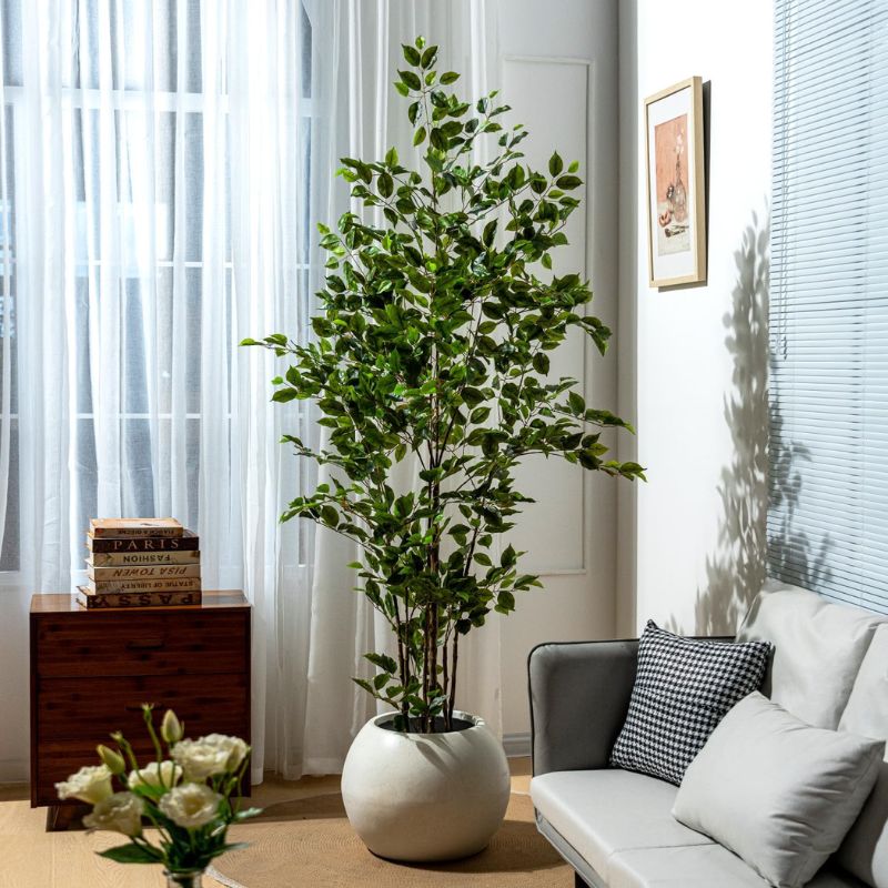 Bailikang artificial indoor planter used as elegant home decoration on table.