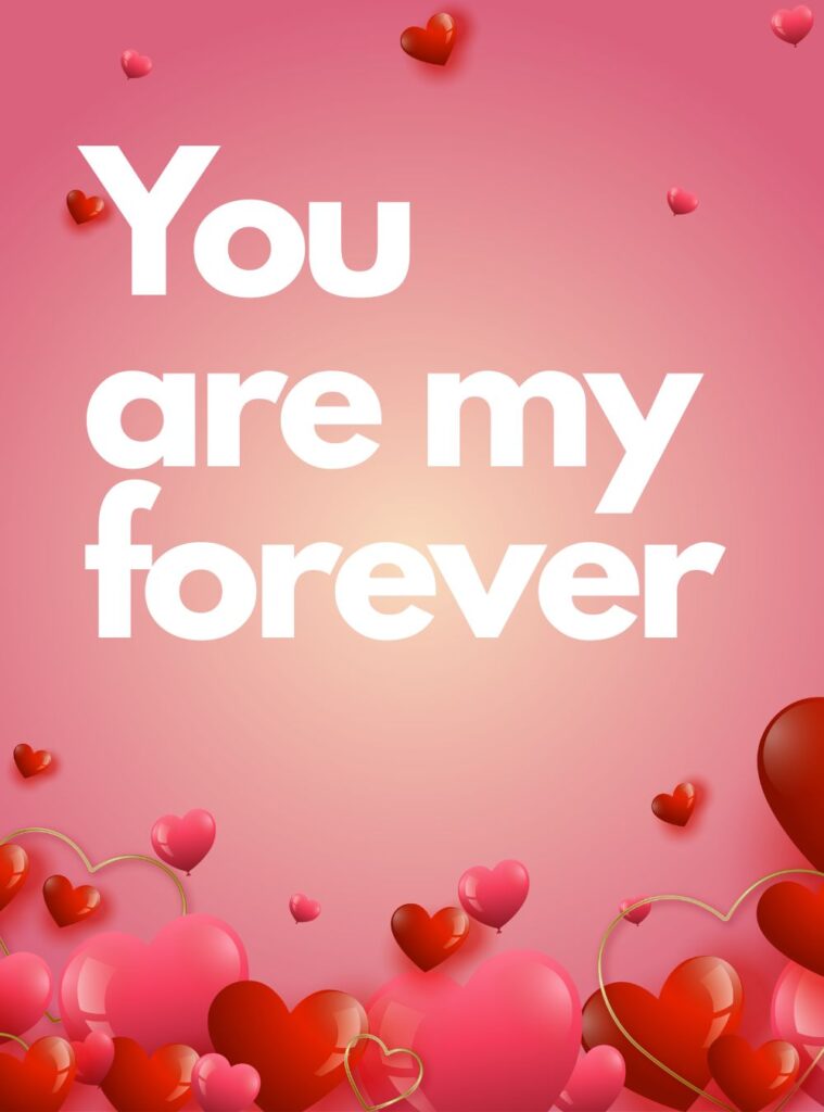 Minimal aesthetic love quote on soft background