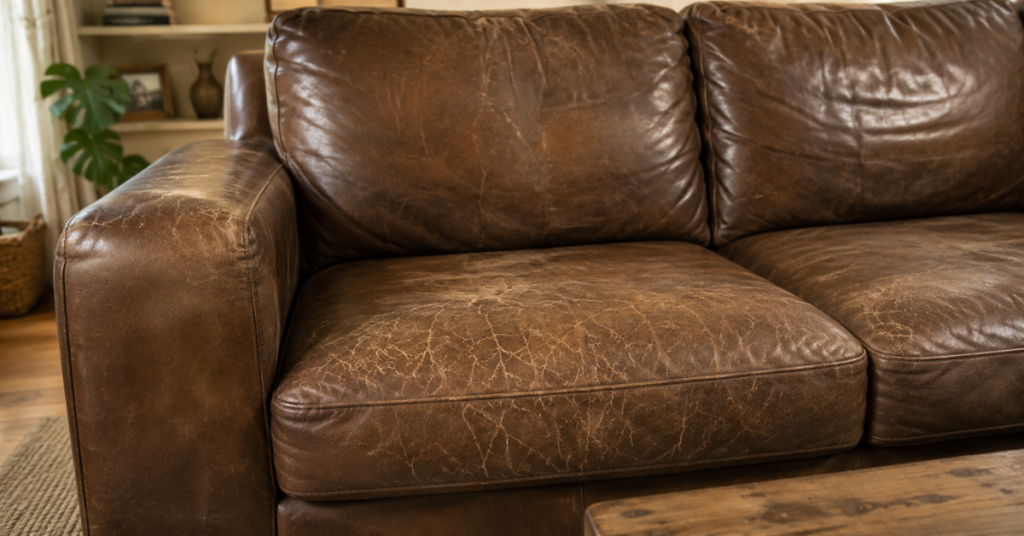 leather sofa dried and cracked after using vinegar cleanerThings you should never clean with vinegar