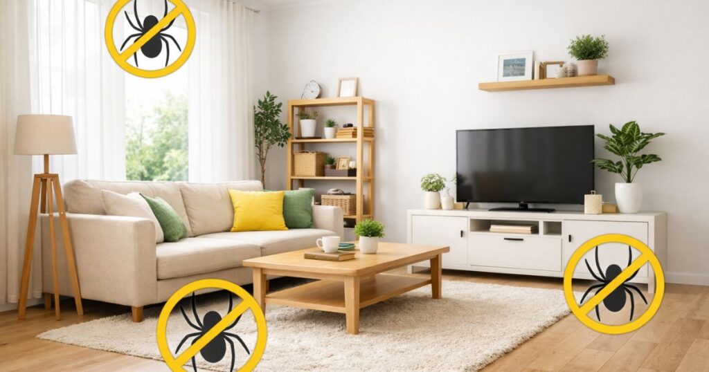 how to keep spiders out of your house naturally