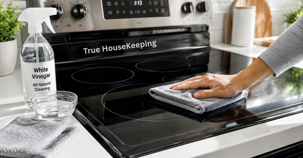 How to clean a glass stove top without scratching using safe cleaning supplies