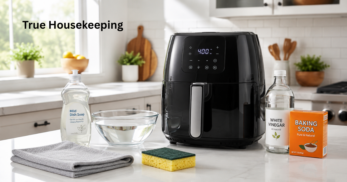 How to clean an air fryer properly using simple household cleaning supplies