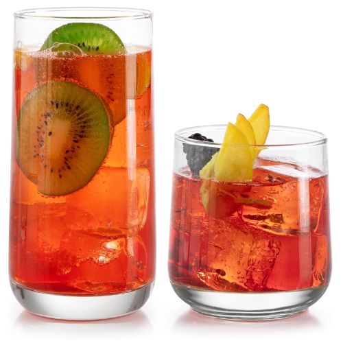 Crystal glassware drinking glasses set for dining