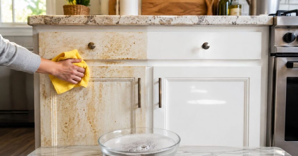 How to Remove Grease From Kitchen Cabinets