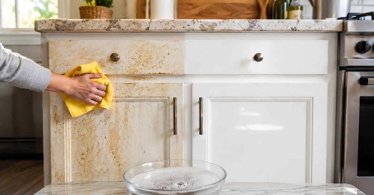 How to Remove Grease From Kitchen Cabinets