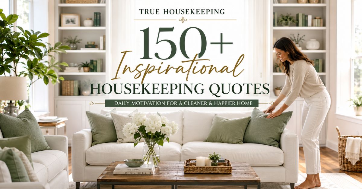 Inspirational Housekeeping Quotes
