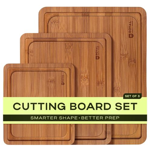 Natural wooden cutting board for kitchen