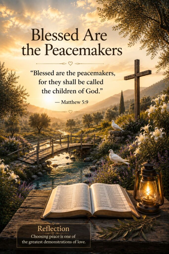 Blessed are the peacemakers.