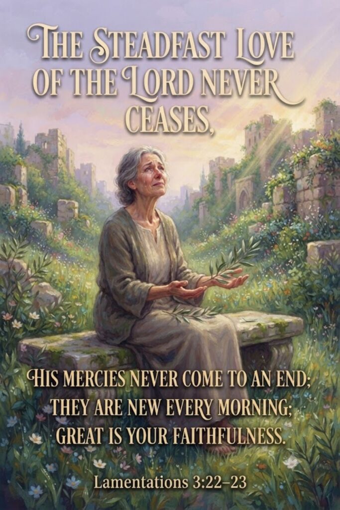God's compassion never fails, and His mercies are new every morning.