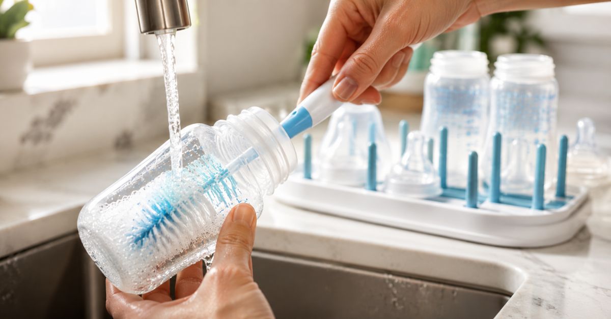 clean baby bottles