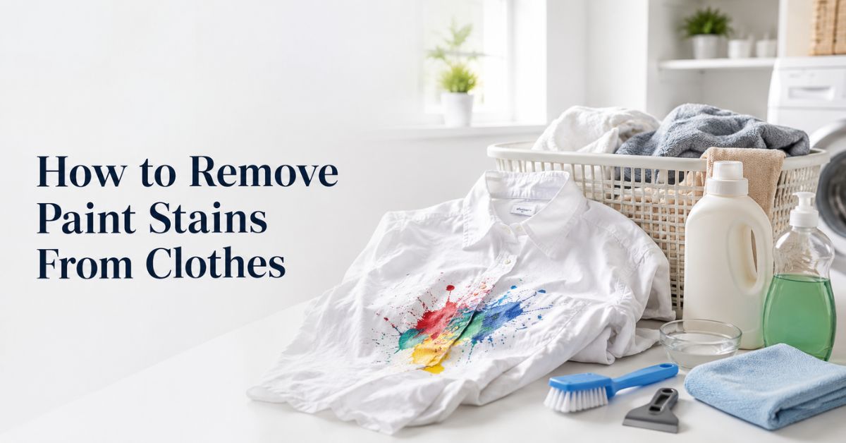 remove paint stains from clothes