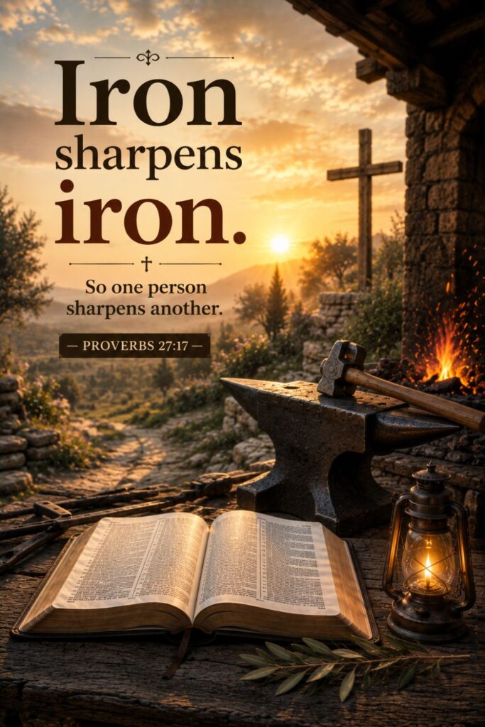 Iron sharpens iron.