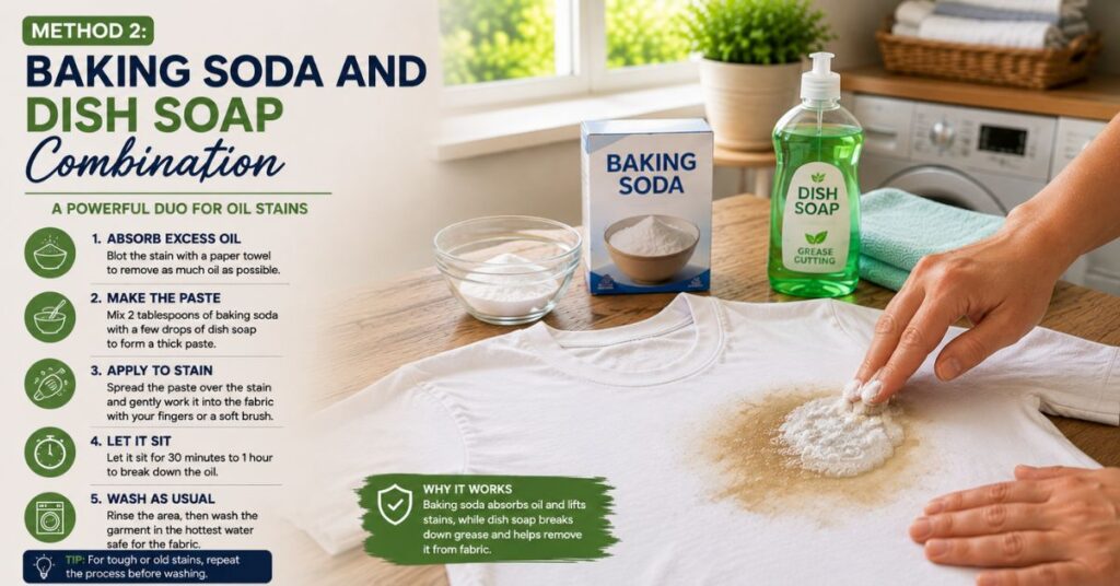 Method 2: Baking Soda and Dish Soap Combination