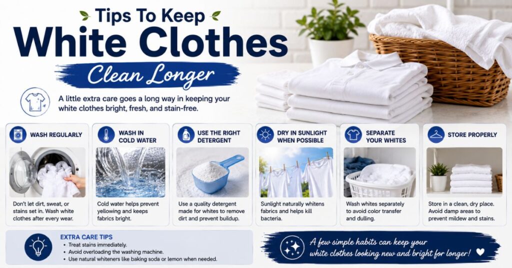 Tips To Keep White Clothes Clean Longer