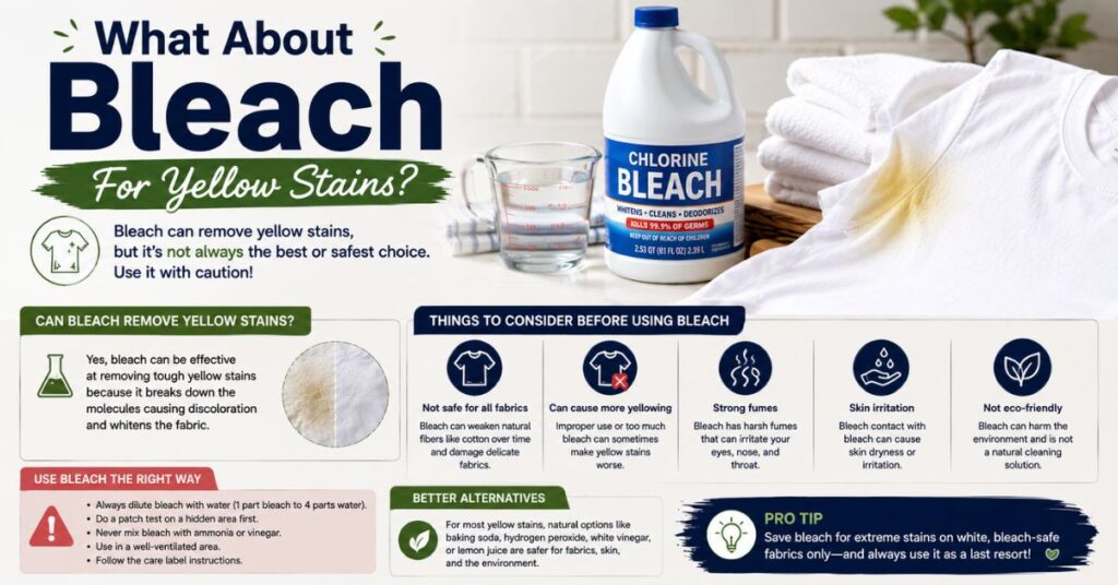 What About Bleach For Yellow Stains?
