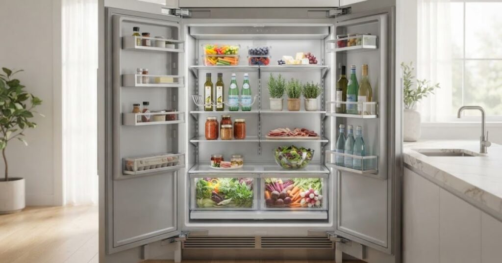 Cleaning and organizing the refrigerator for fall