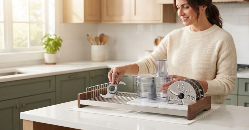 how to clean a food processor