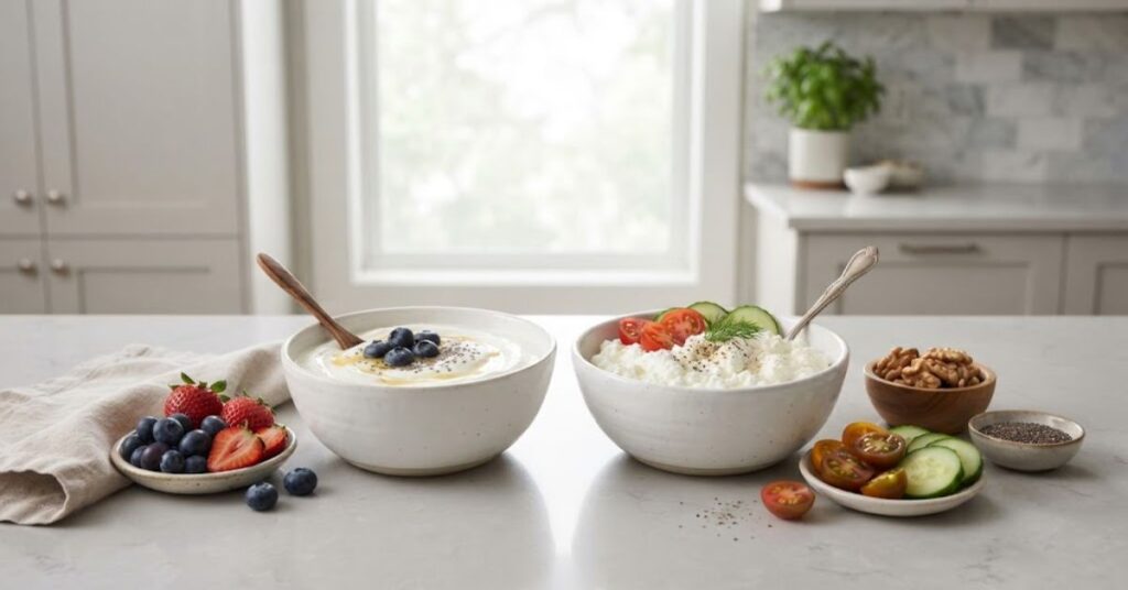 Greek yogurt vs cottage cheese
