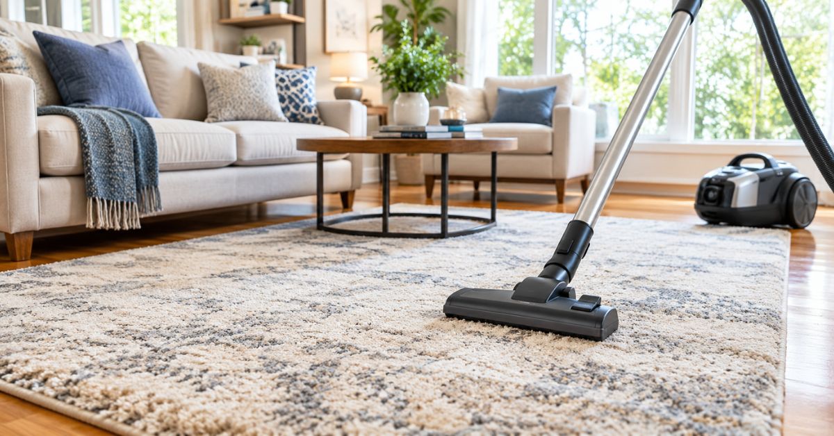 How to clean a rug at home with a vacuum cleaner