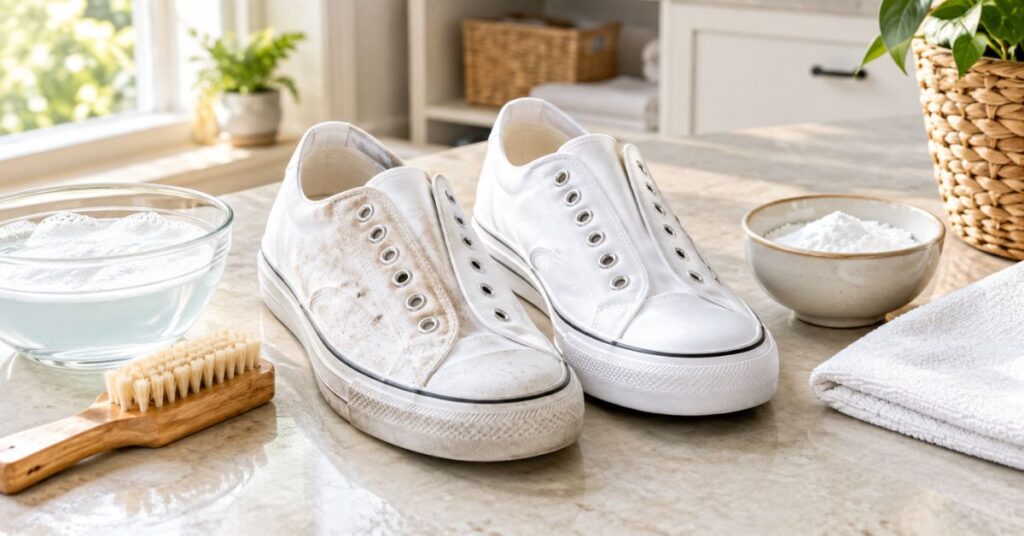 how to clean canvas shoes