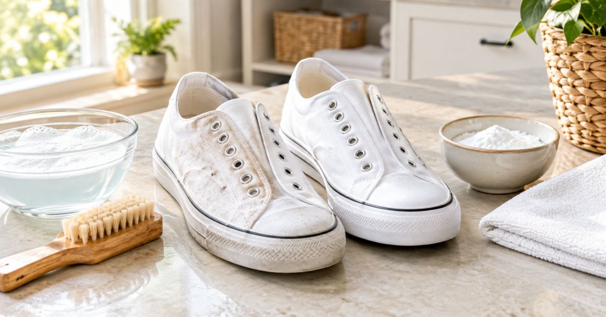 Clean white shoes