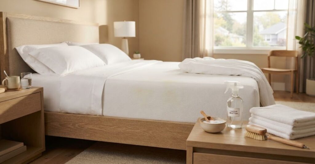 how to get sweat stains out of a mattress