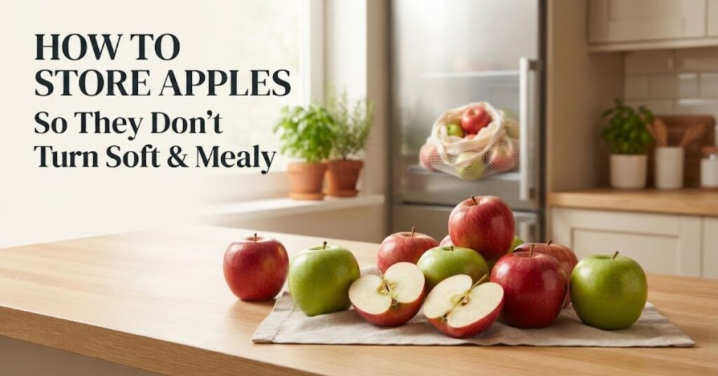 How to store apples to keep them fresh, crisp, and prevent them from becoming soft and mealy