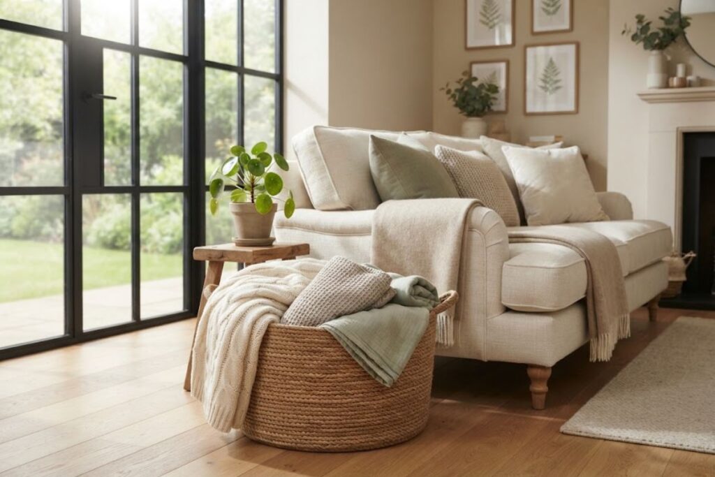 DIY rope basket used for stylish and affordable home storage