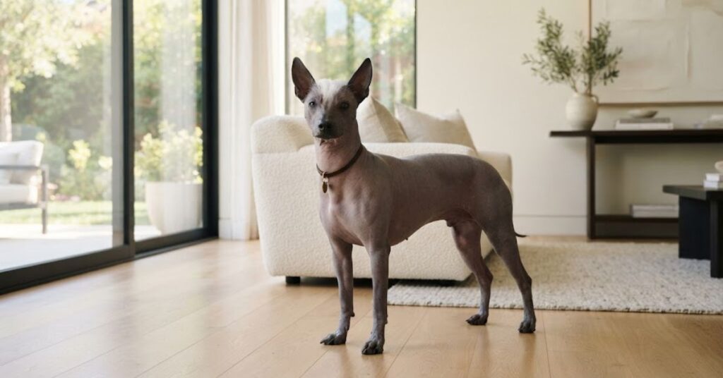 Hairless Peruvian Inca Orchid with minimal loose fur