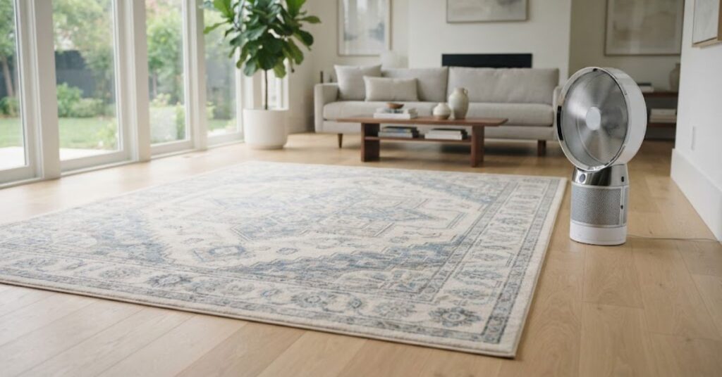 Drying a rug properly after cleaning